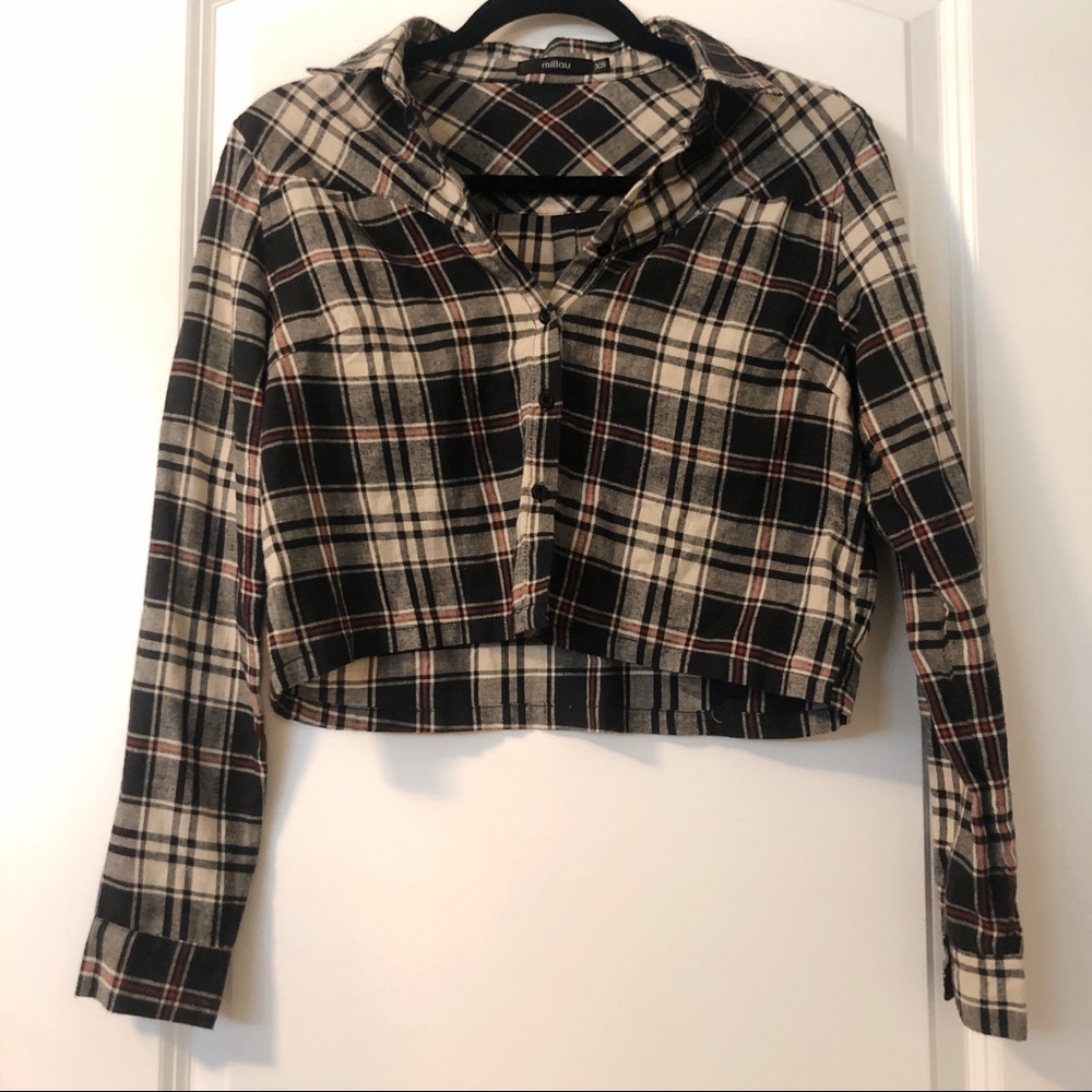 Cropped Flannel 🖤 - Picture 3 of 3